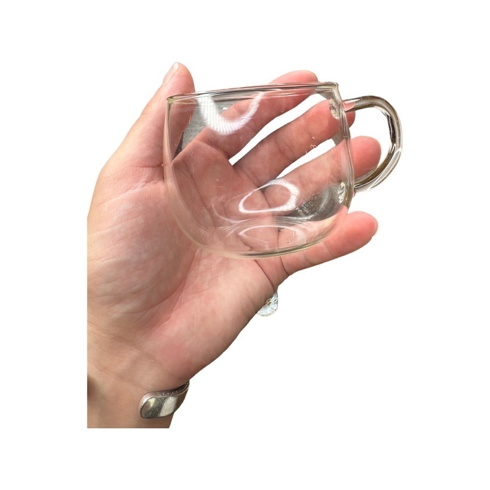 Two Small Glass Cups w/Handles โจ - Picture 3 of 6